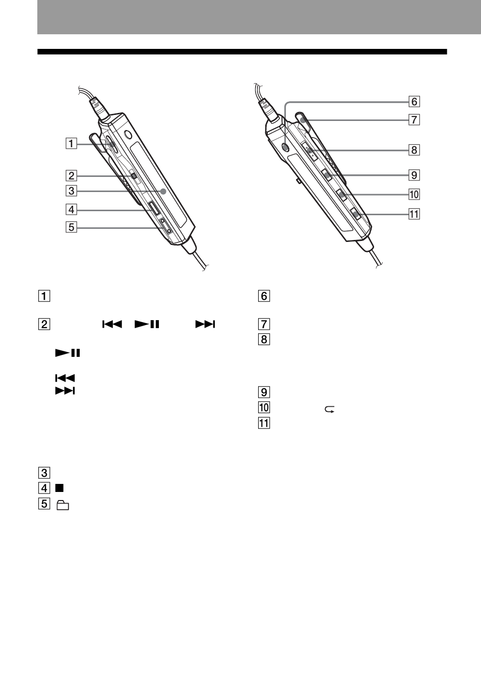 14 the headphones/earphones with a remote control | Sony MZ-NF520D User Manual | Page 14 / 68