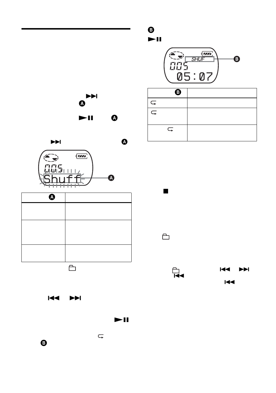 Selecting the play mode | Sony MZ-NF520D User Manual | Page 30 / 68