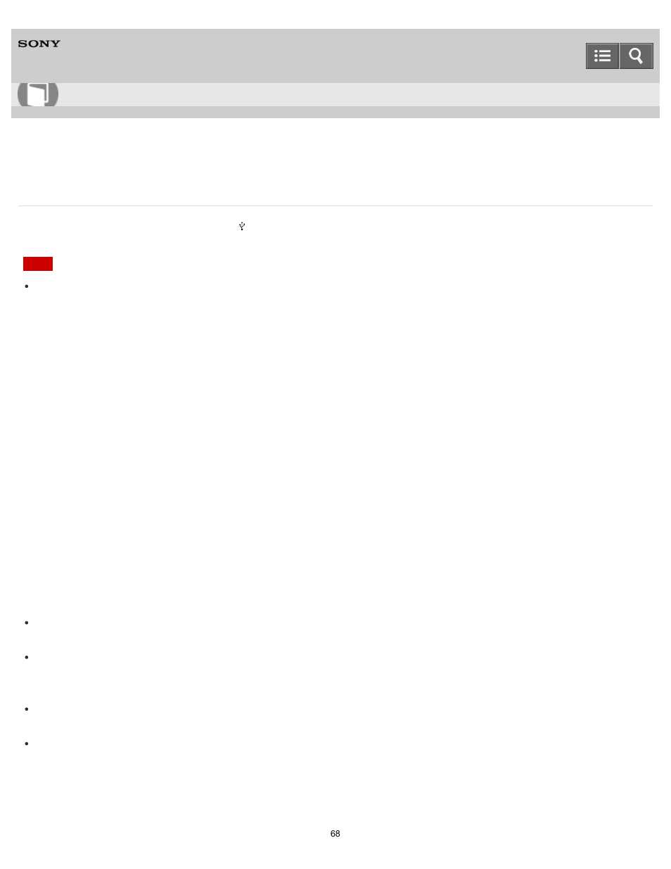 Supported devices, Help guide | Sony UDA-1 User Manual | Page 68 / 79