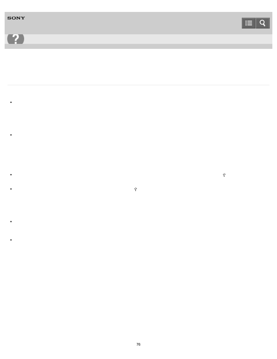 Help guide | Sony UDA-1 User Manual | Page 76 / 79