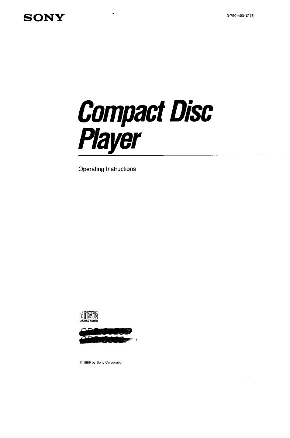 Sony CDP-C9ESD User Manual | 20 pages