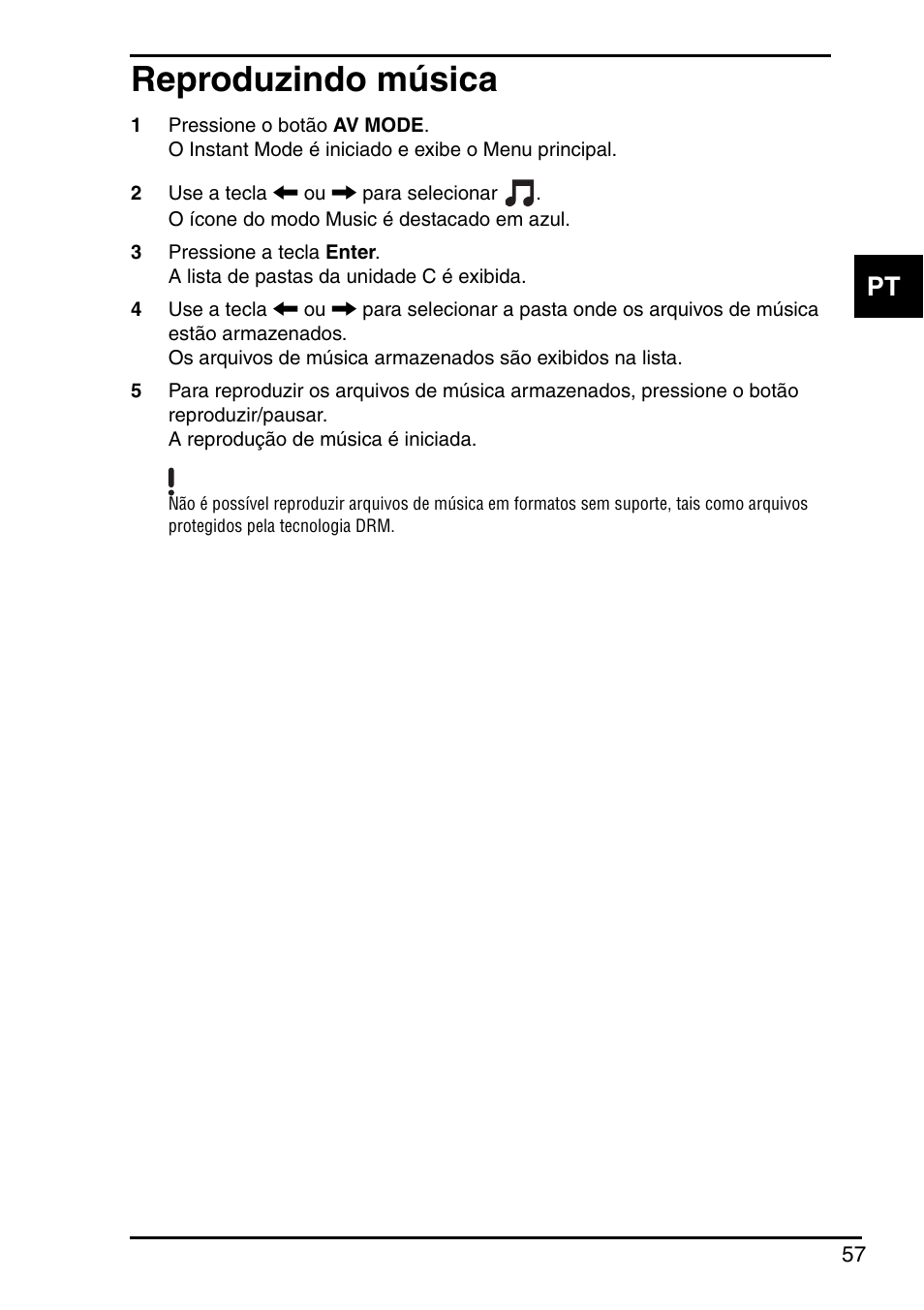 Reproduzindo música | Sony VGN-CR590EBB User Manual | Page 59 / 72