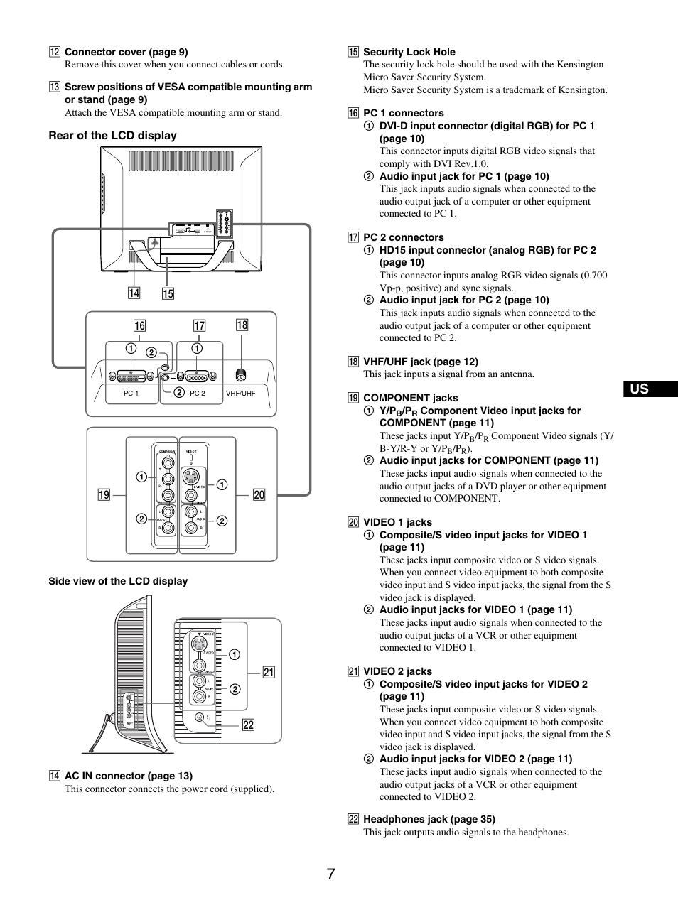 Sony MFM-HT205 User Manual | Page 7 / 133