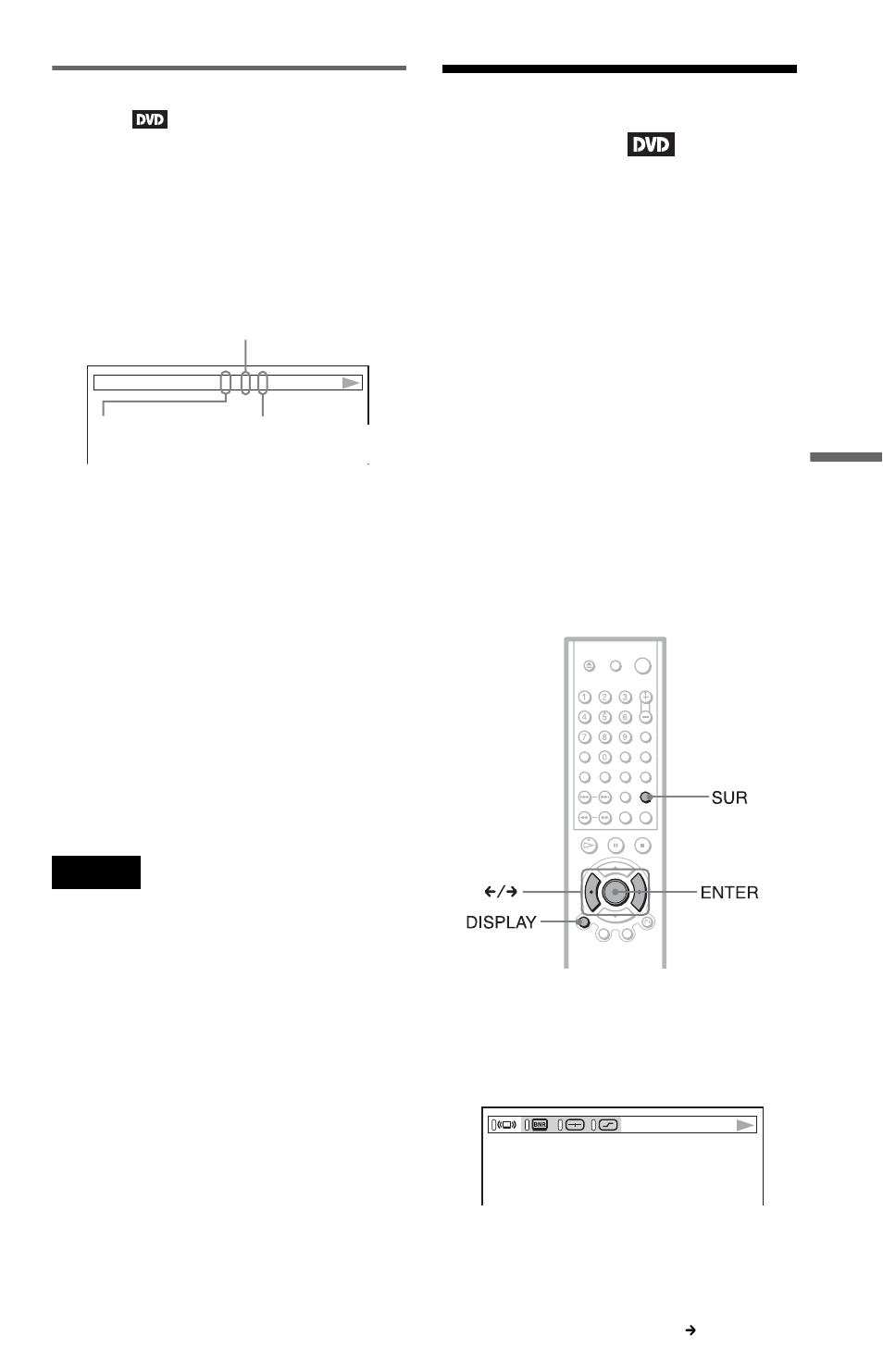 Tv virtual surround settings (tvs), Tton (47), Al (47 | Tvs (47, Tv virtual surround settings, Checking the audio signal format | Sony DVP-NC615 User Manual | Page 47 / 76