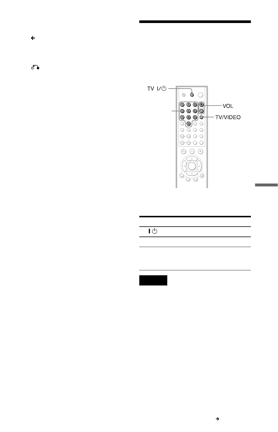 Controlling your tv with the supplied remote, N (59 | Sony DVP-NC615 User Manual | Page 59 / 76