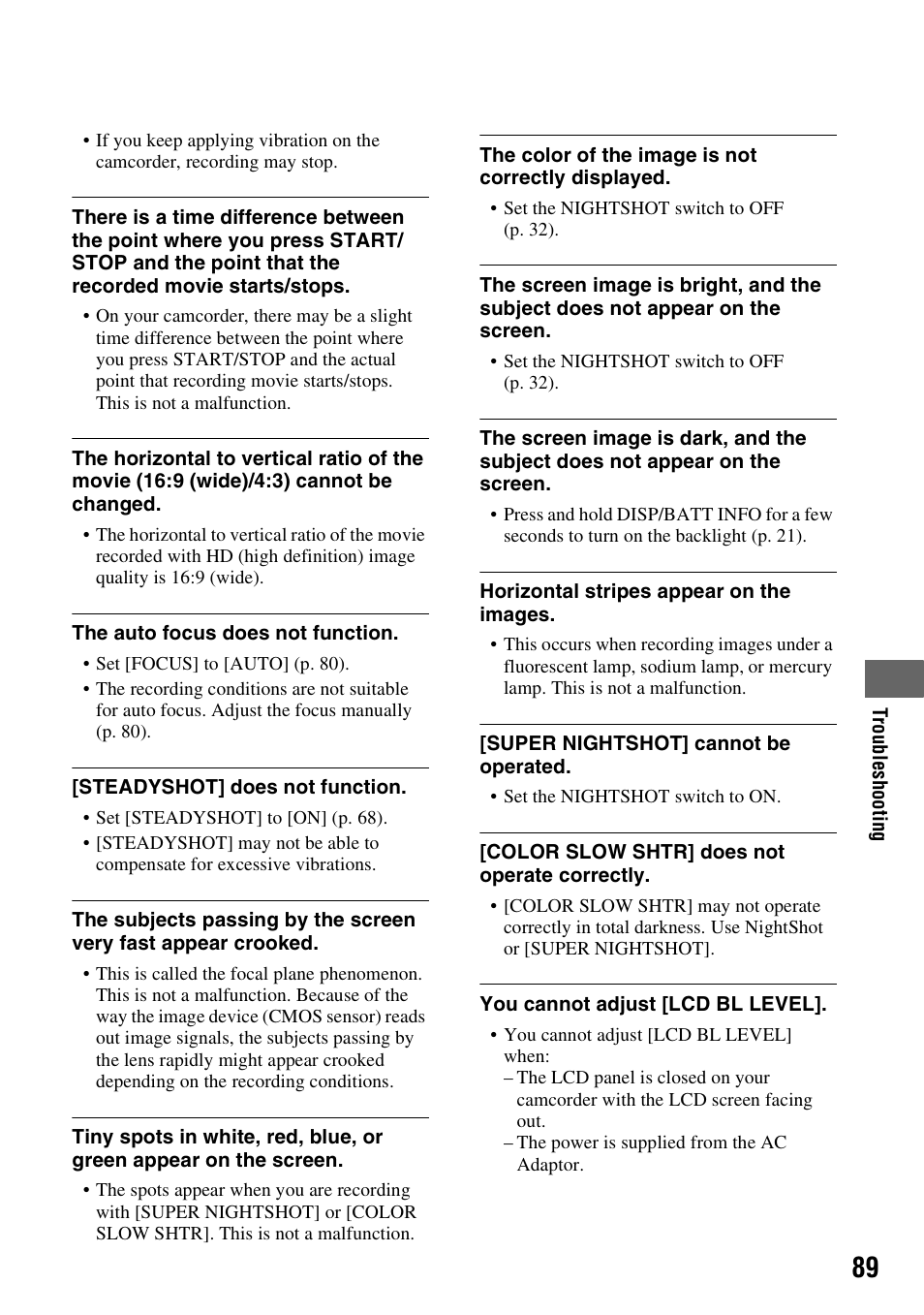 Sony HDR-SR10 User Manual | Page 89 / 119