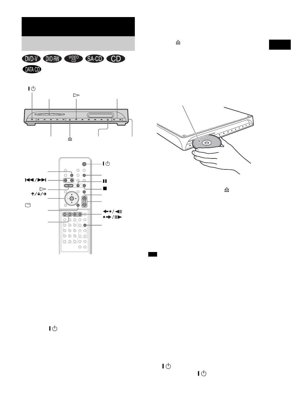Playing discs | Sony DAV-FX10 User Manual | Page 31 / 100