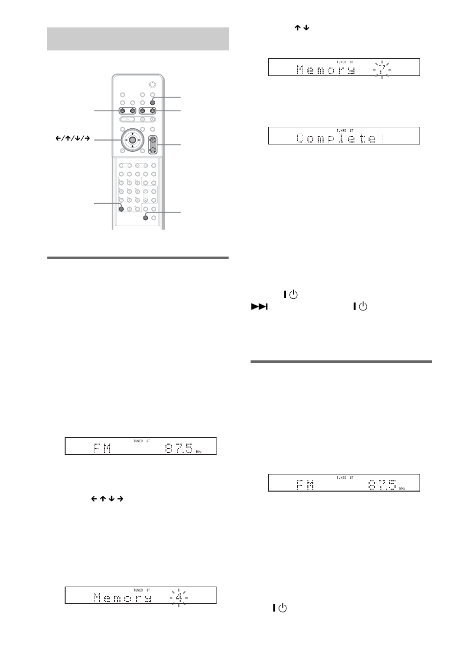 Enjoying the radio, Presetting radio stations, Listening to the radio | Sony DAV-FX10 User Manual | Page 68 / 100