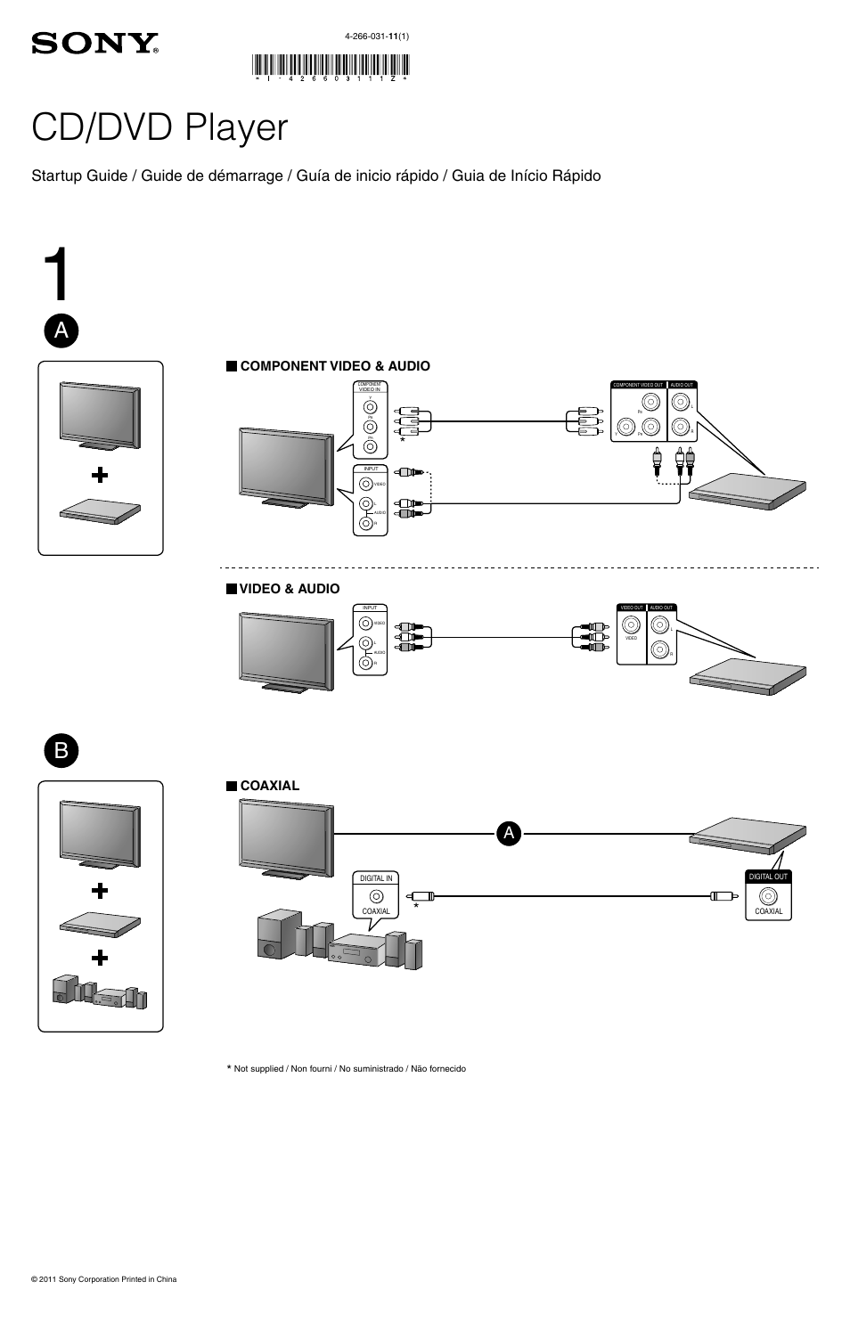 Sony DVP-SR101P User Manual | 2 pages