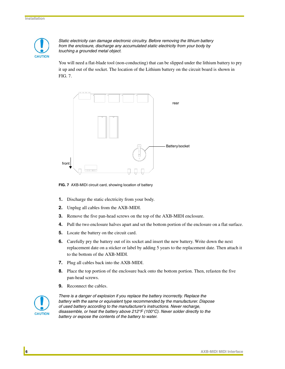 AMX AXB-MIDI User Manual | Page 10 / 20