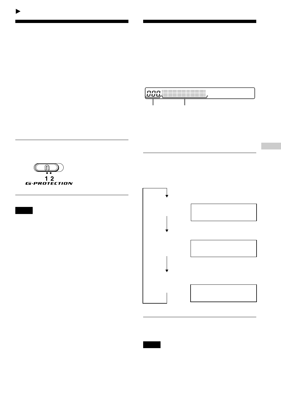 Available features, G-protection function, Displaying cd text information | Sony D-EJ1000 User Manual | Page 13 / 32