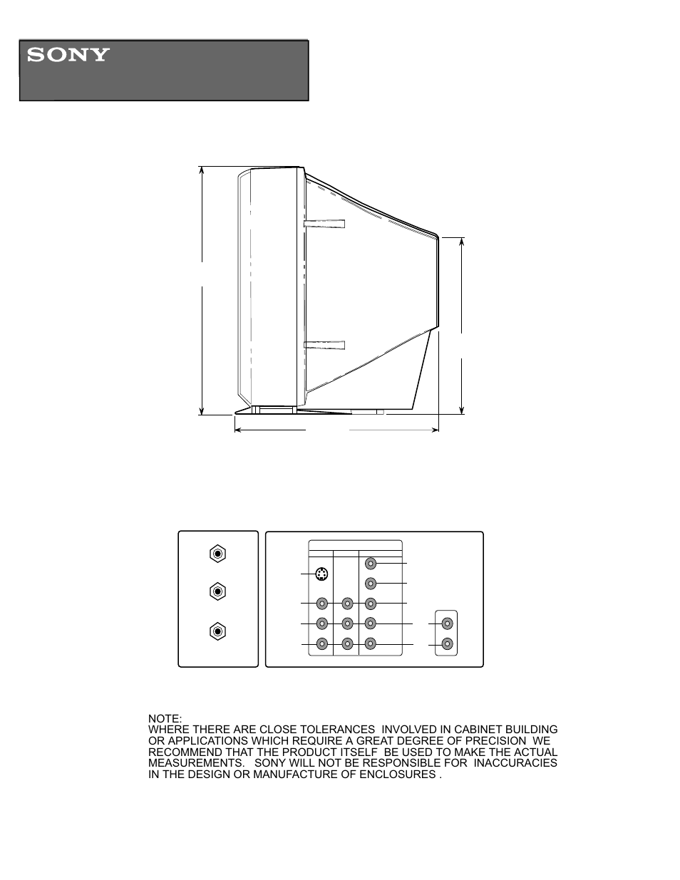 Sony KV-27FV17 User Manual | 1 page