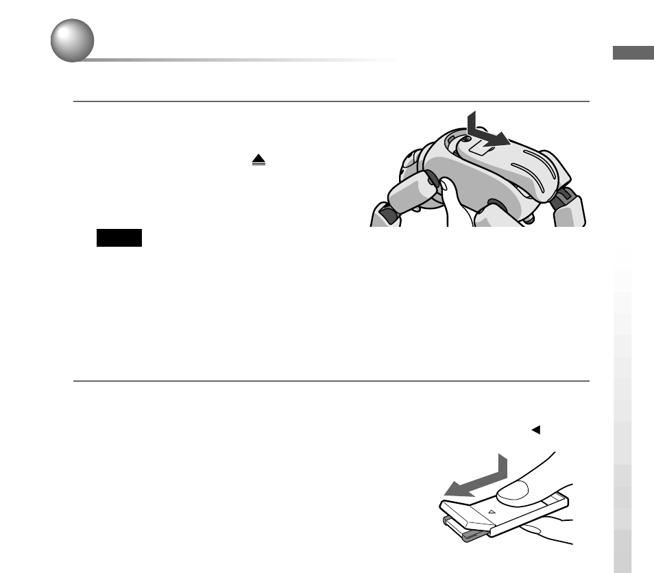 Getting to know aibo | Sony ERS-312 User Manual | Page 27 / 292