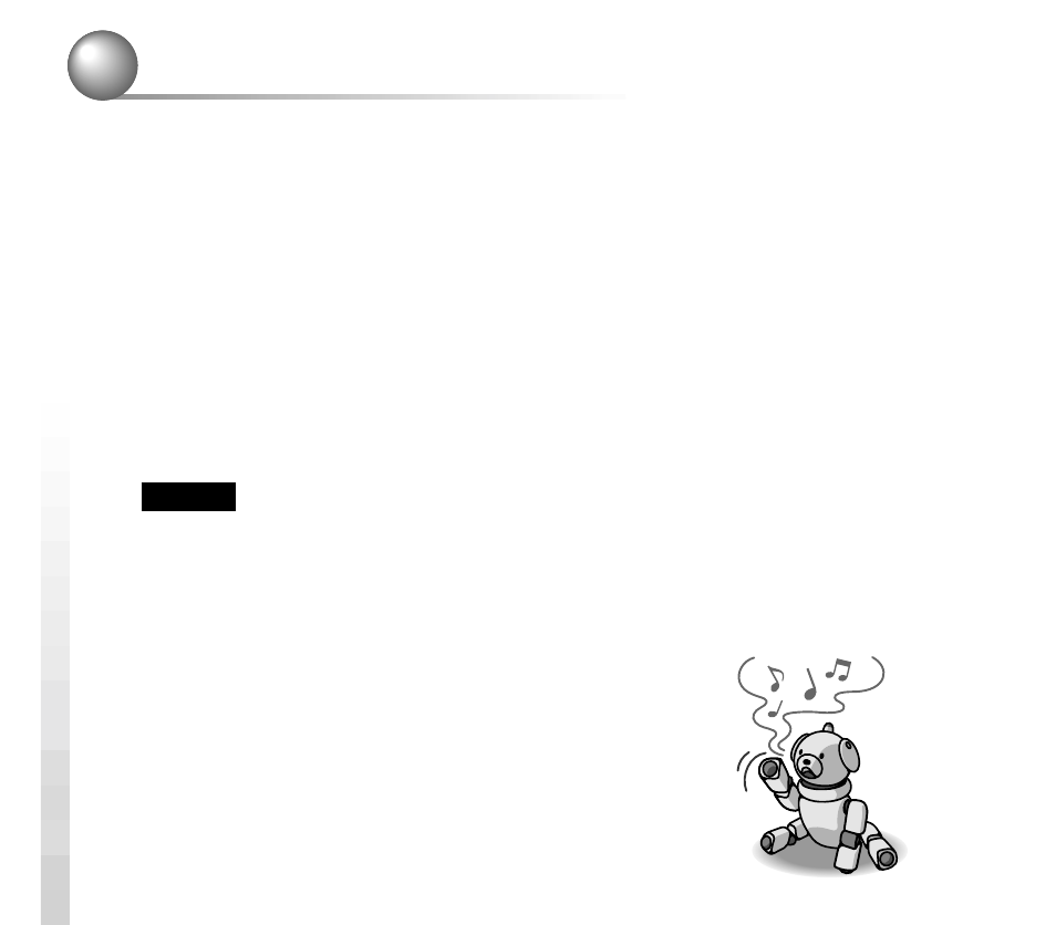 Spielen mit klängen und geräuschen, Nachahmen, So summt aibo eine melodie für sie | Sony ERS-312 User Manual | Page 272 / 292