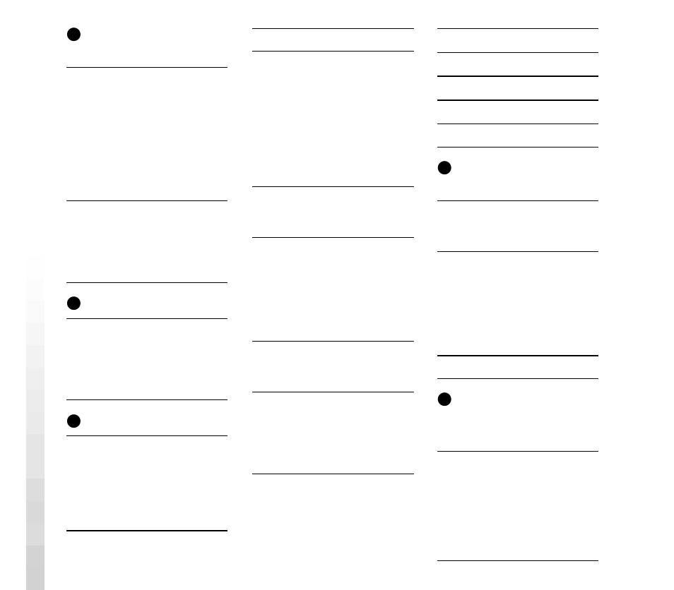 Z aibo eine frage stellen, Z ein foto machen, Z bewegung | Z spezielle verhaltensweisen, Z kommunikation mit einem anderen aibo | Sony ERS-312 User Manual | Page 284 / 292