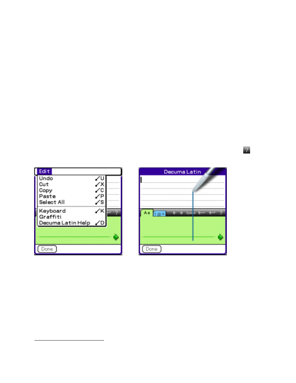Start using decuma latin 3.0, Introduction, How to display decuma latin help | Sony PEG-TH55 User Manual | Page 3 / 18
