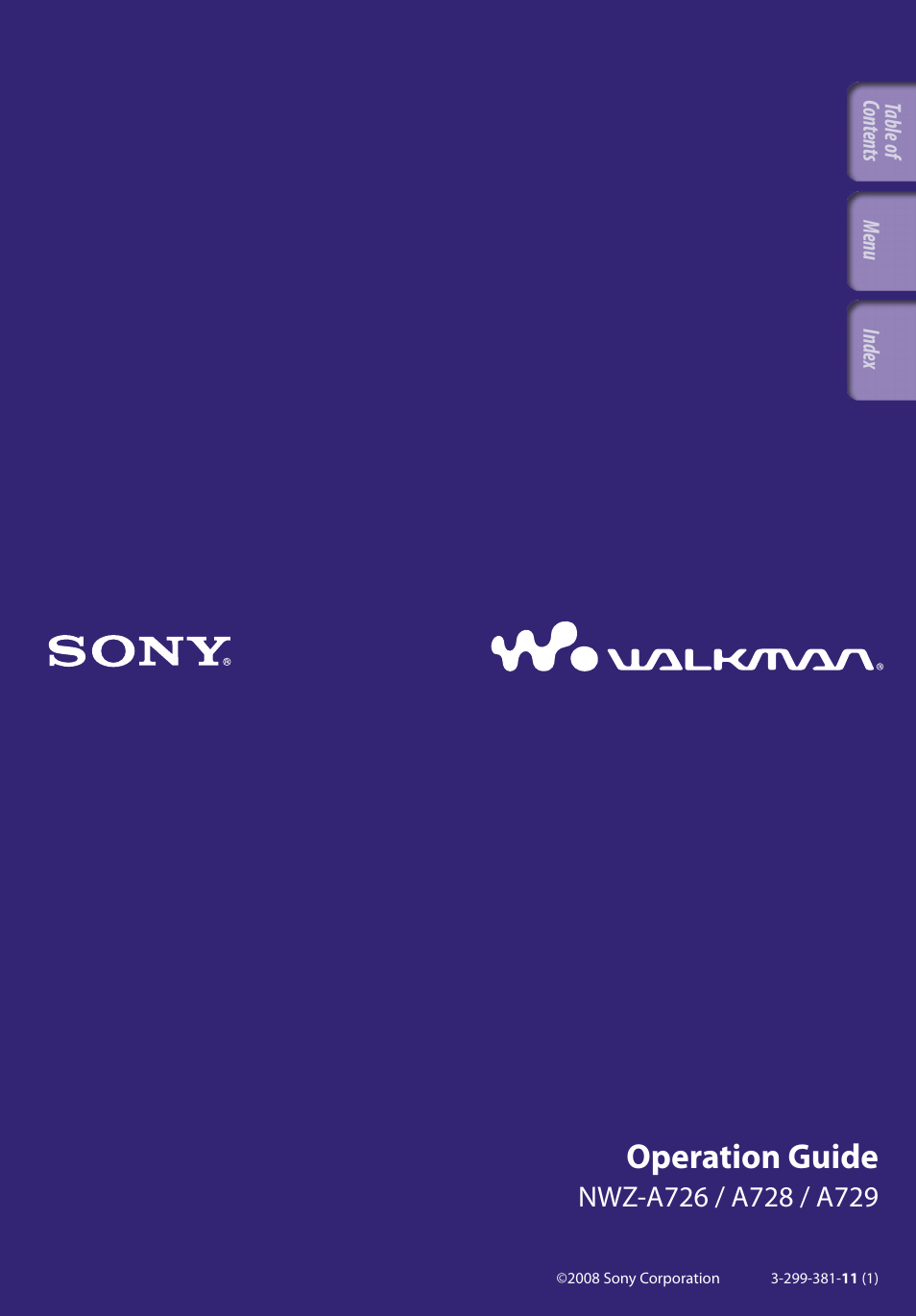 Sony NWZ-A728KEYS User Manual | 133 pages