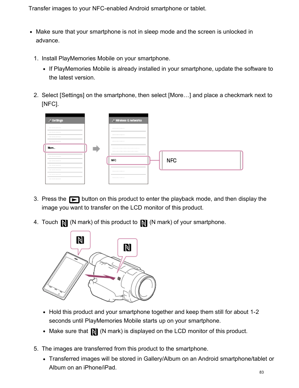 Sony FDR-AX100 User Manual | Page 95 / 204