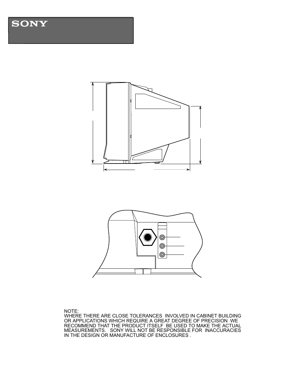 Sony KV-20FS12 User Manual | 1 page