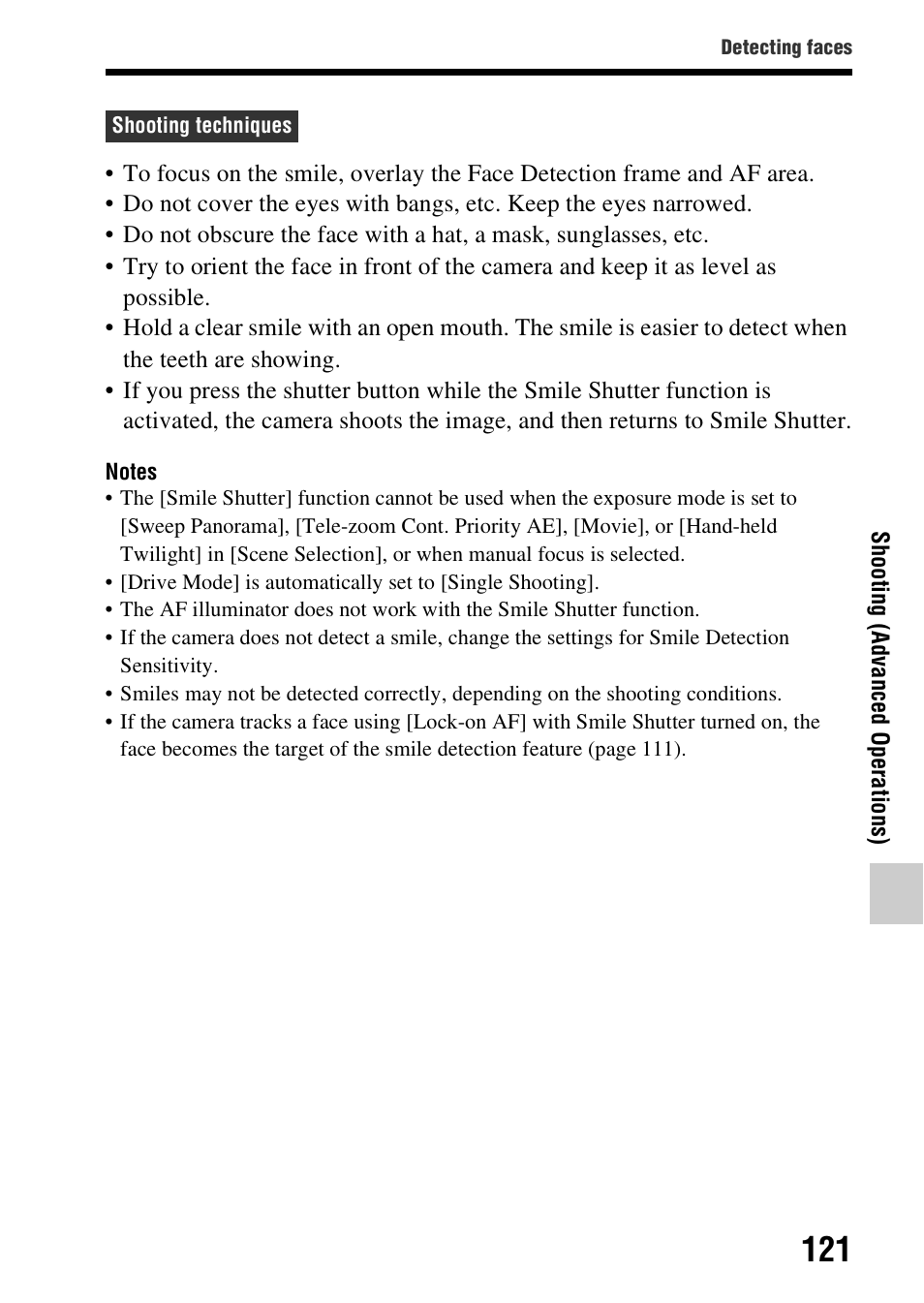 Sony SLT-A58 User Manual | Page 121 / 215