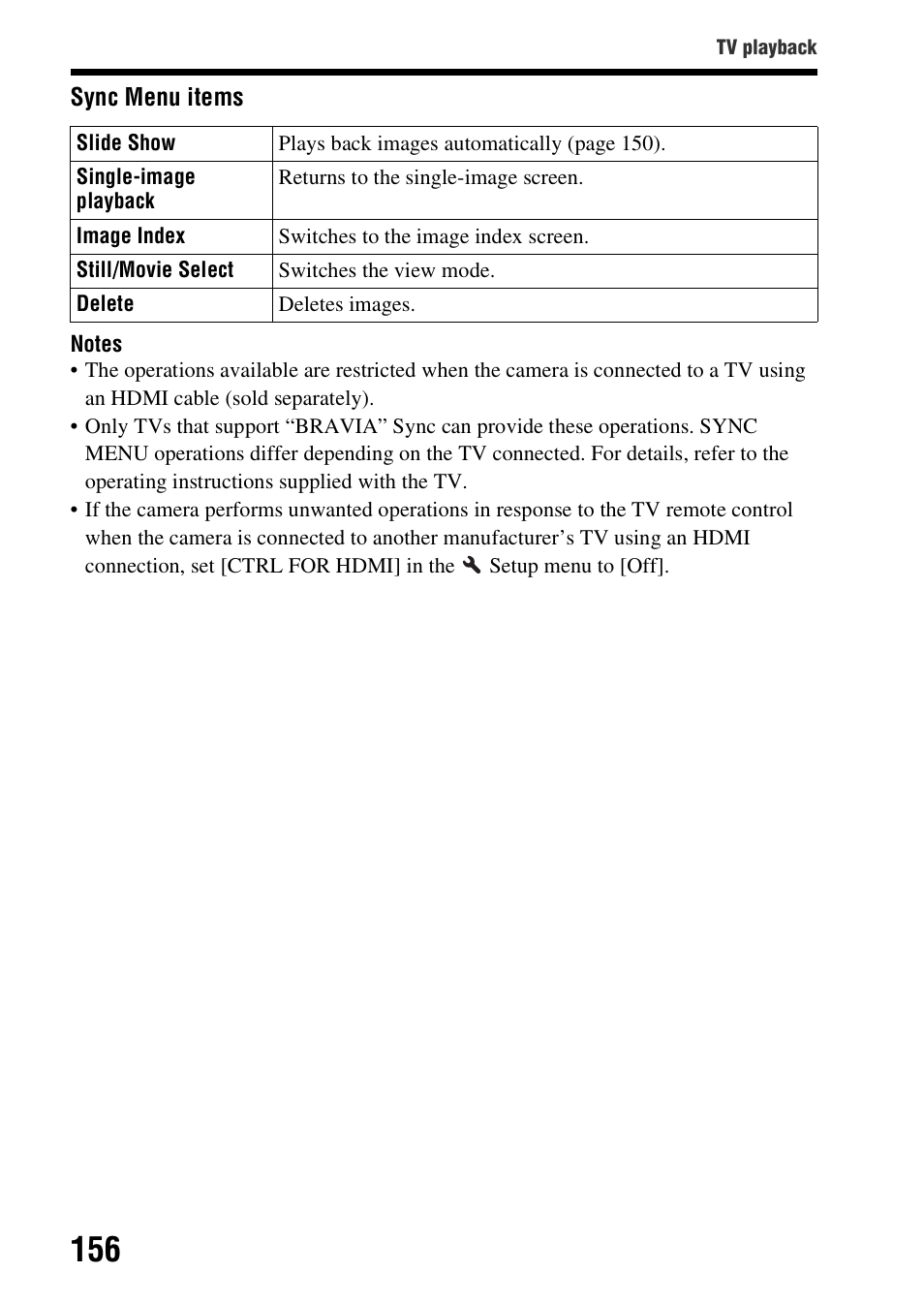 Sony SLT-A58 User Manual | Page 156 / 215