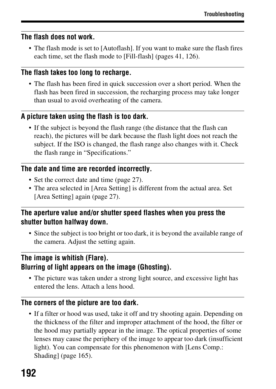 Sony SLT-A58 User Manual | Page 192 / 215