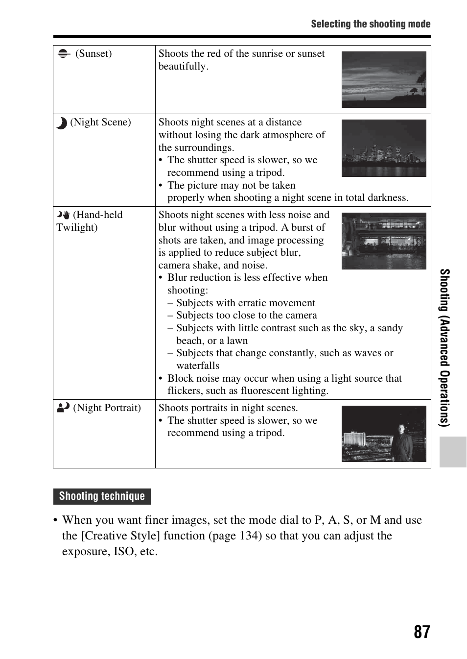 Sony SLT-A58 User Manual | Page 87 / 215