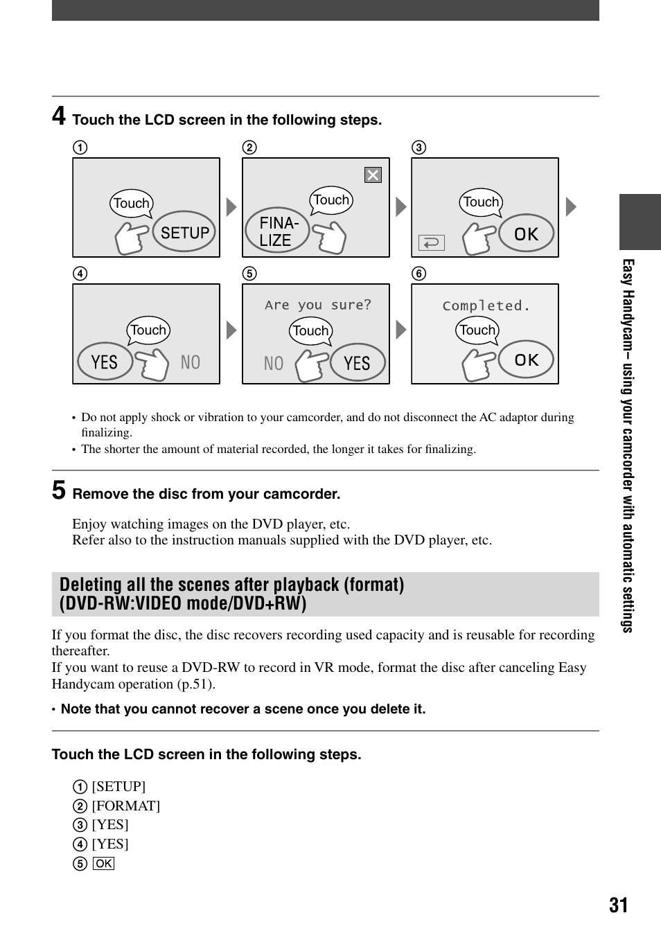 Sony DCR-DVD92 User Manual | Page 31 / 120