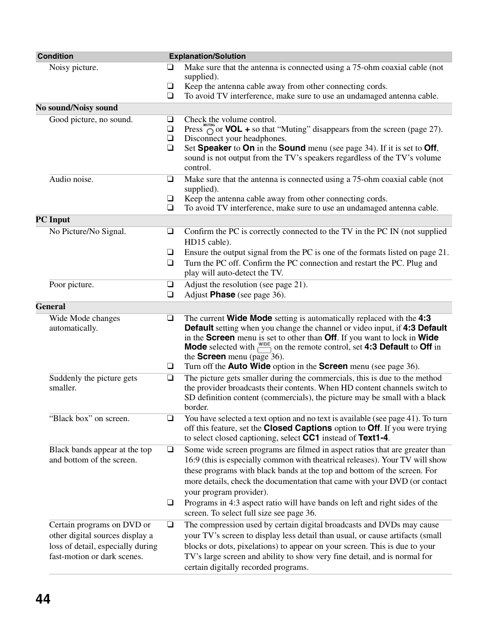 Sony KDL-37N4000 User Manual | Page 44 / 48