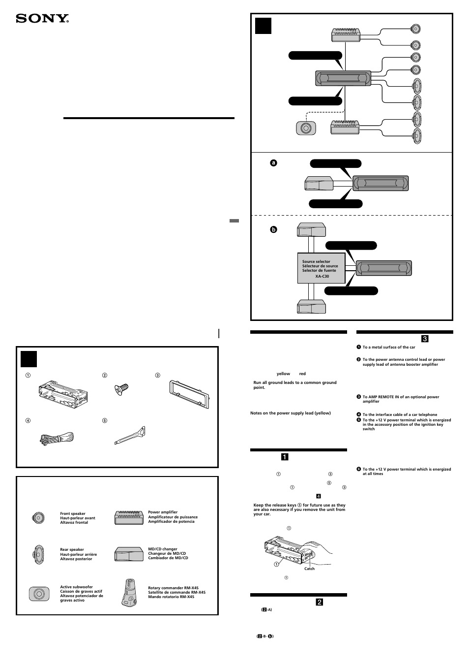 Sony MDX-F5800 User Manual | 4 pages