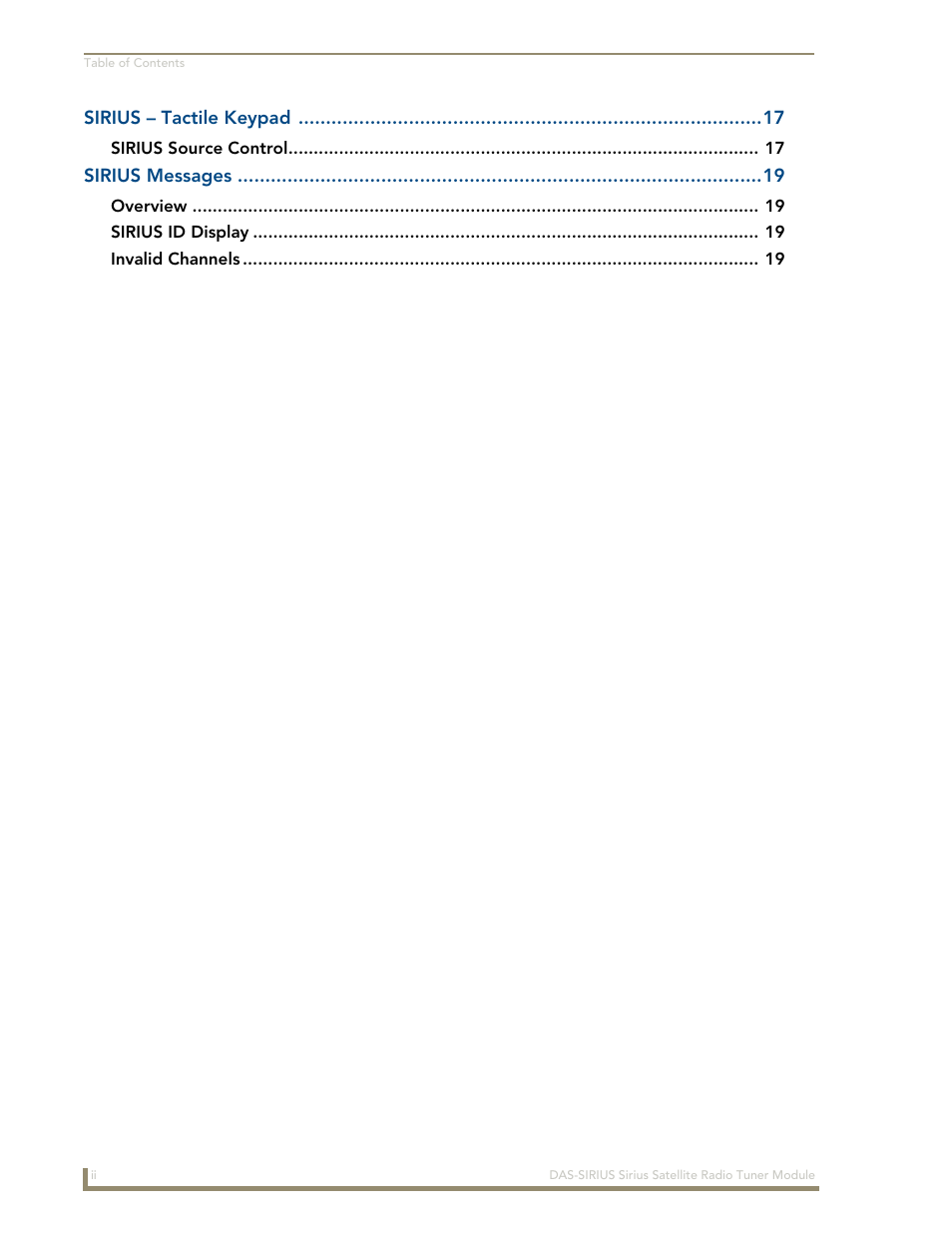 AMX DAS-SIRIUS User Manual | Page 4 / 24
