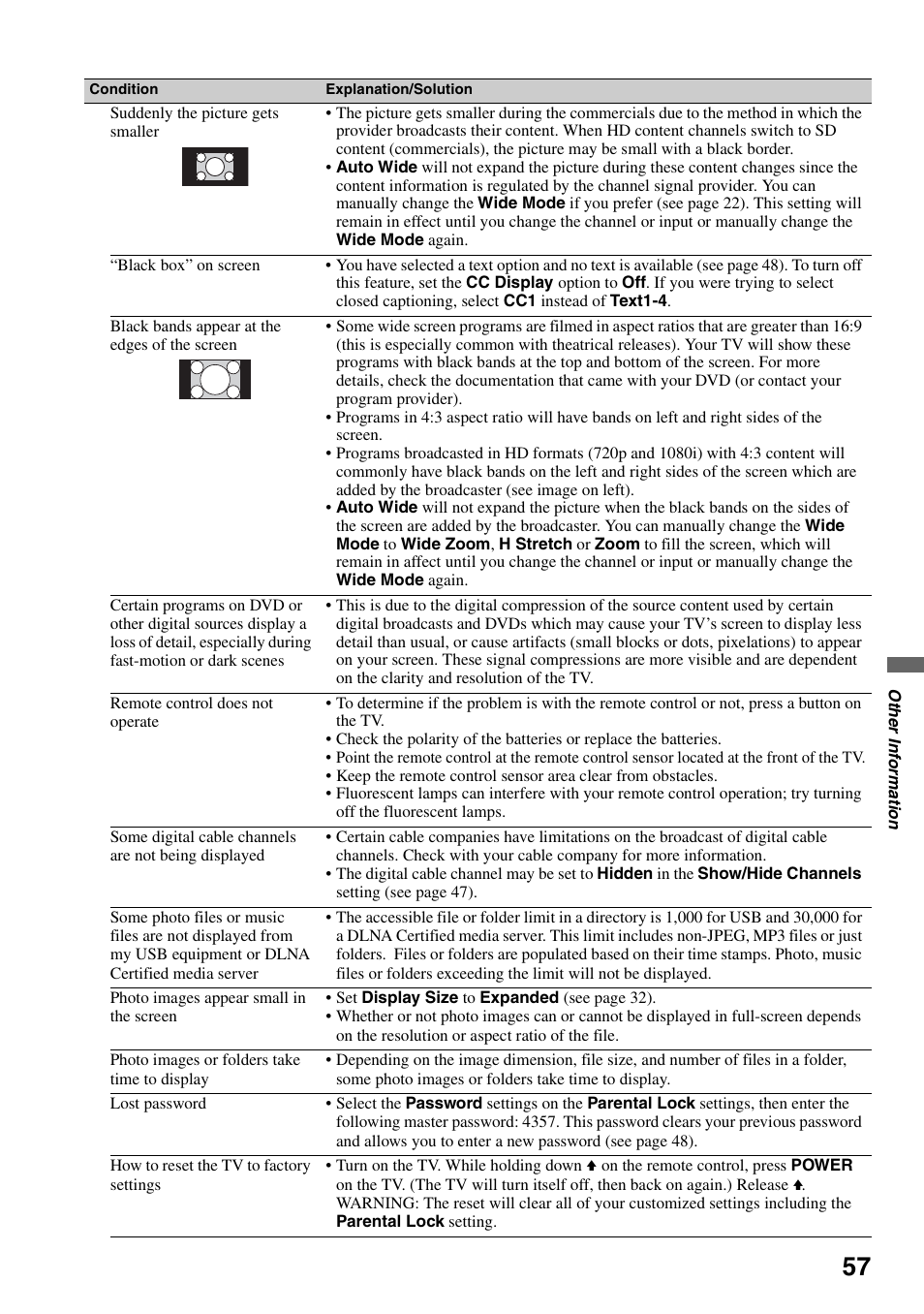Sony KDL-46Z4100 User Manual | Page 57 / 64