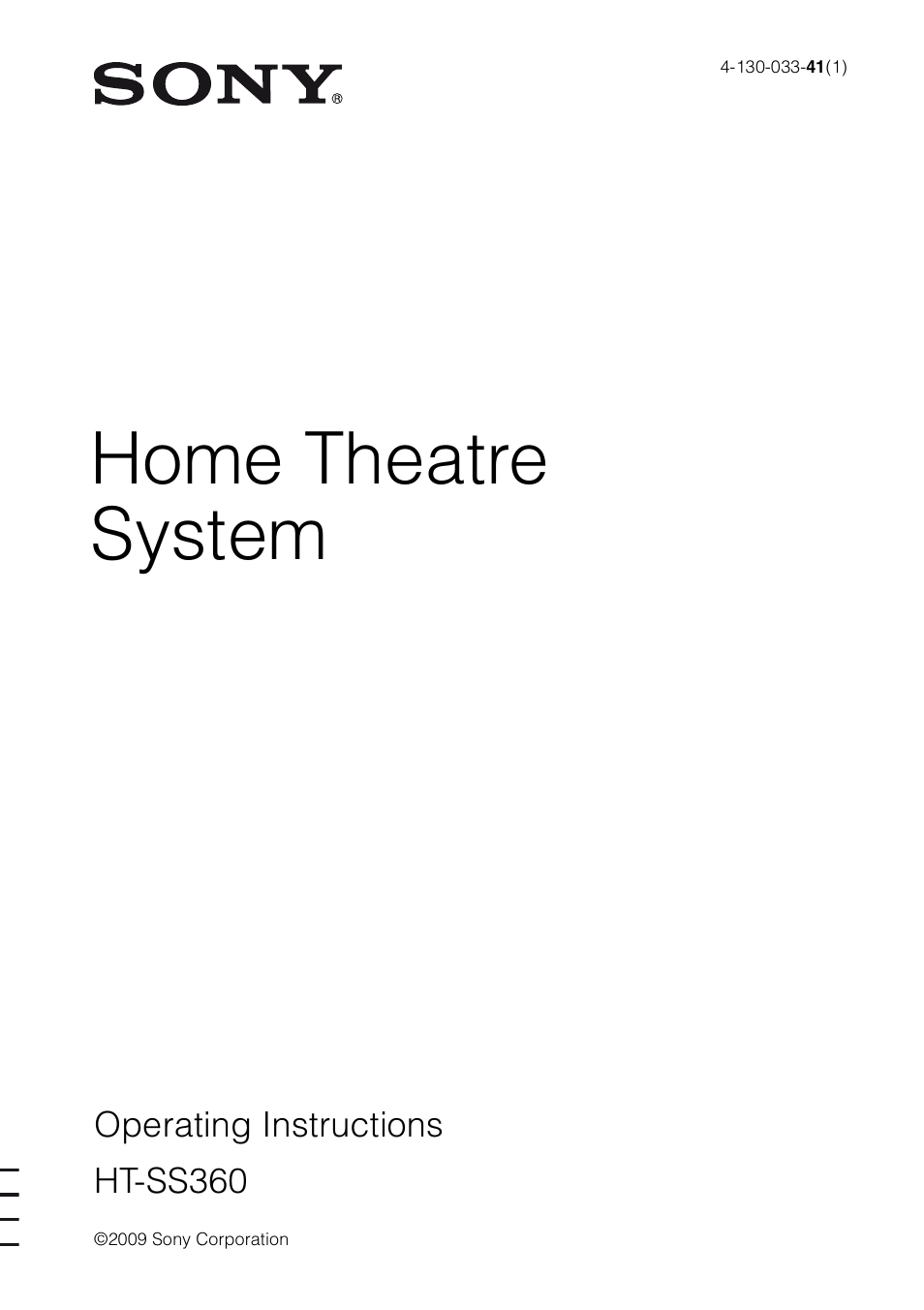 Sony HT-SS360 User Manual | 60 pages