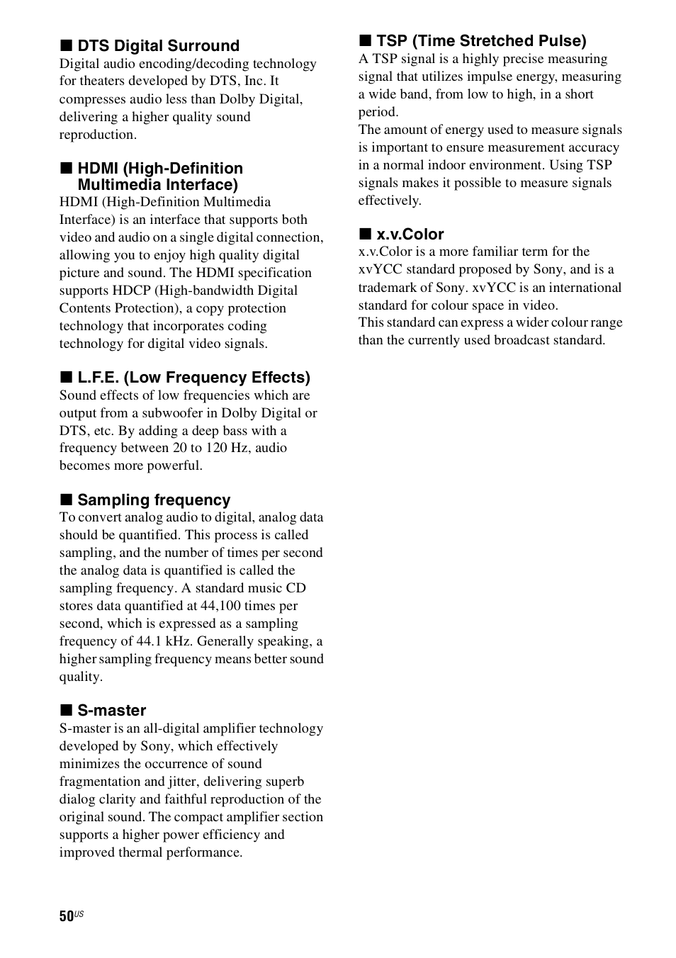 Sony HT-SS360 User Manual | Page 50 / 60