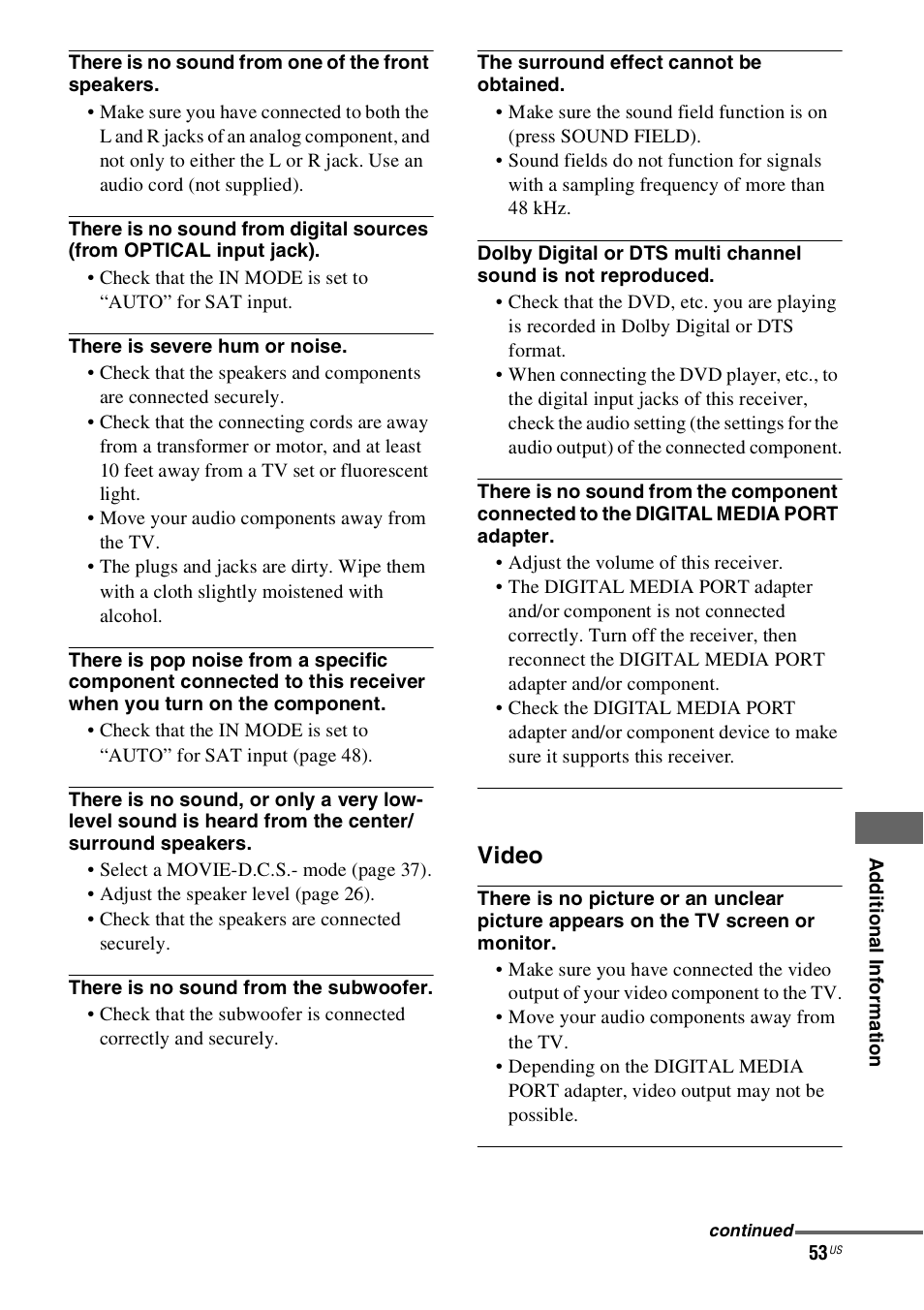 Sony HT-SS360 User Manual | Page 53 / 60