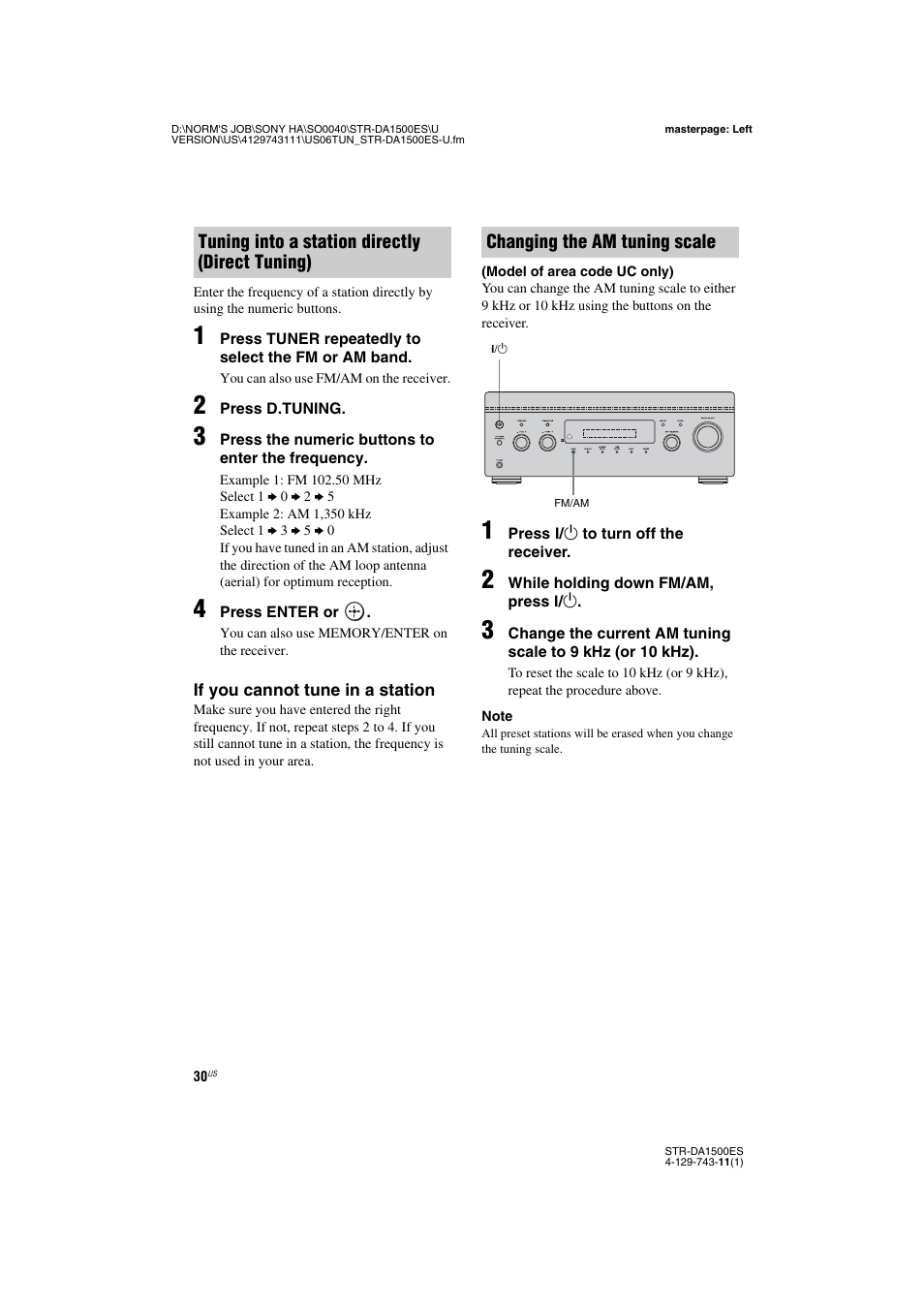 Sony STR-DA1500ES User Manual | Page 30 / 60