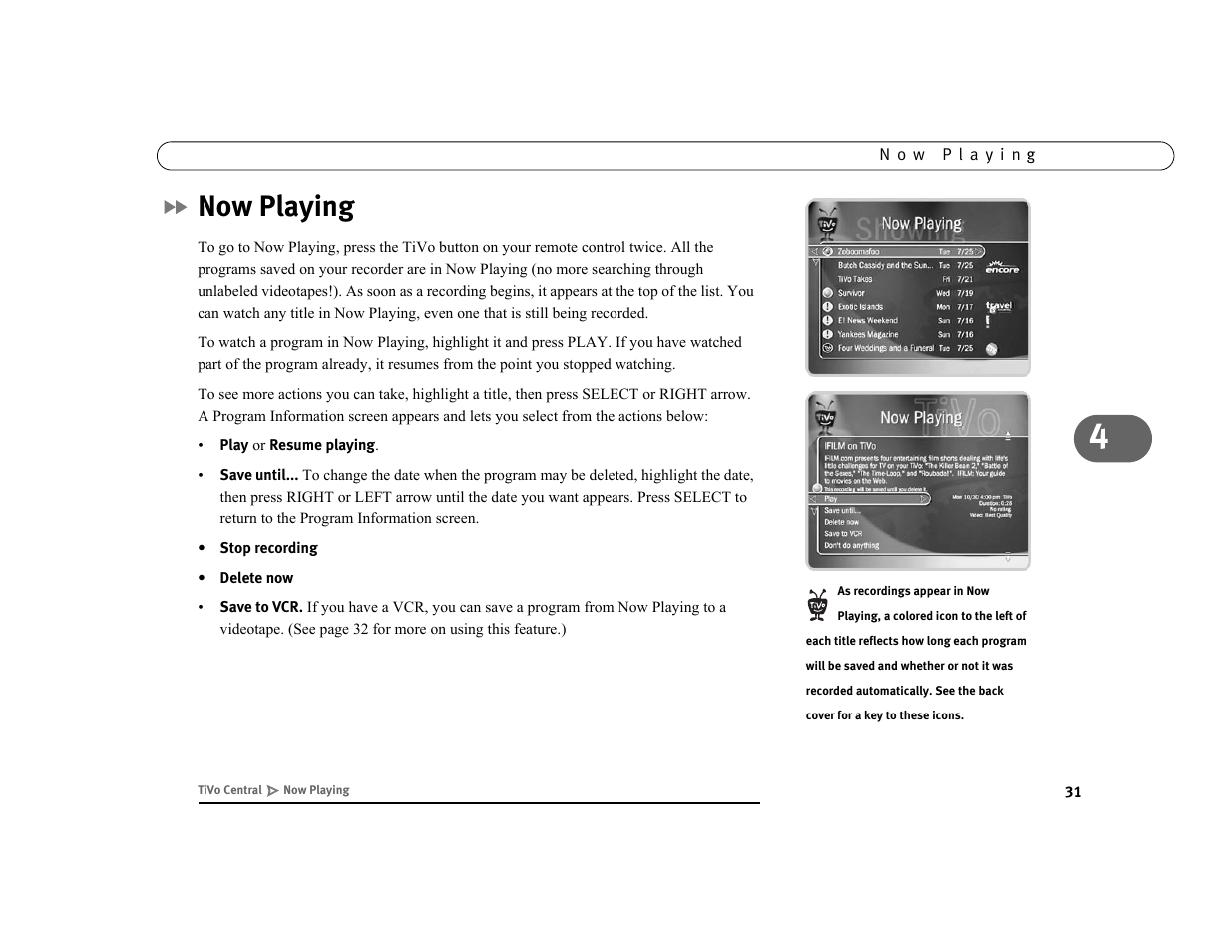 Now playing | Sony SVR-3000 User Manual | Page 38 / 128