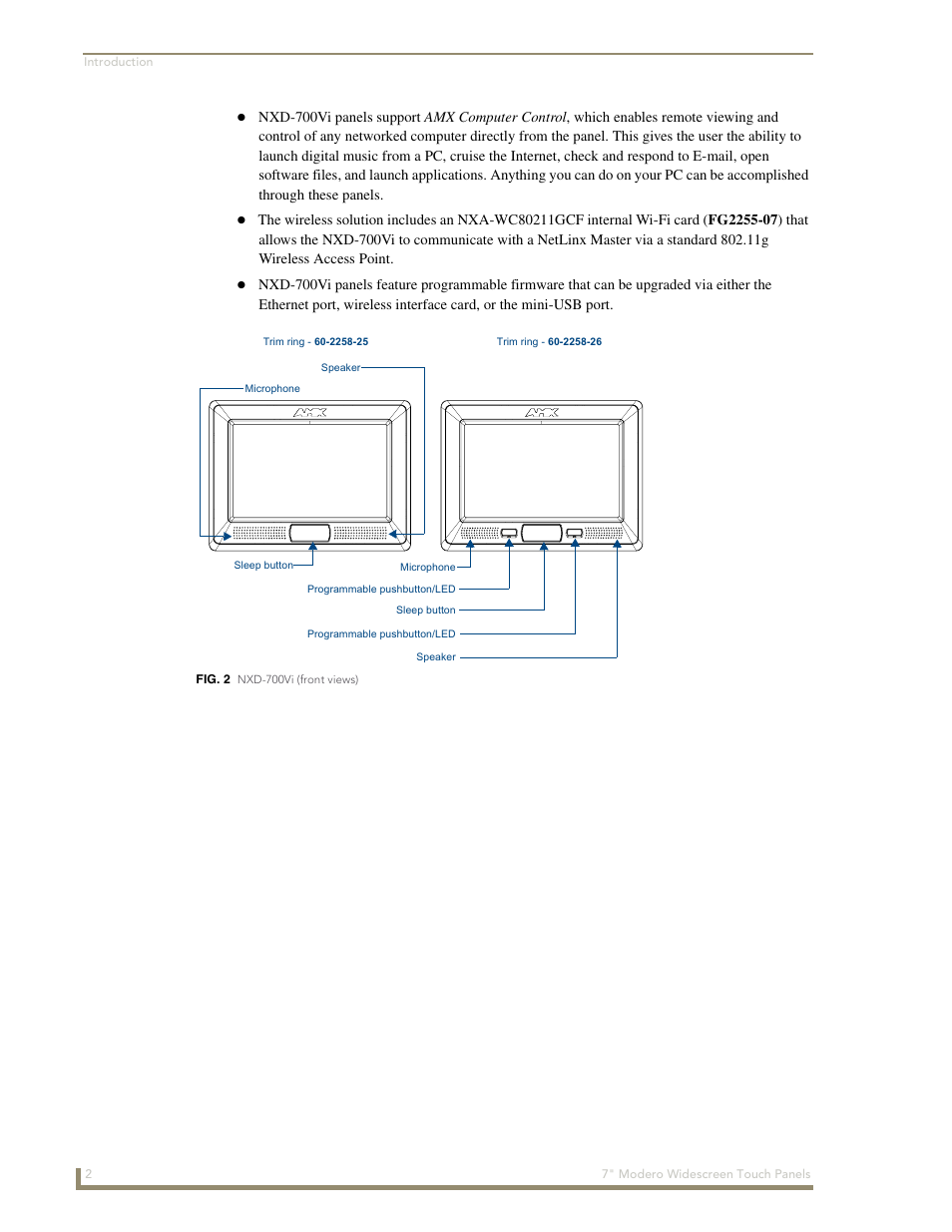 AMX Modero NXD-700Vi User Manual | Page 12 / 234