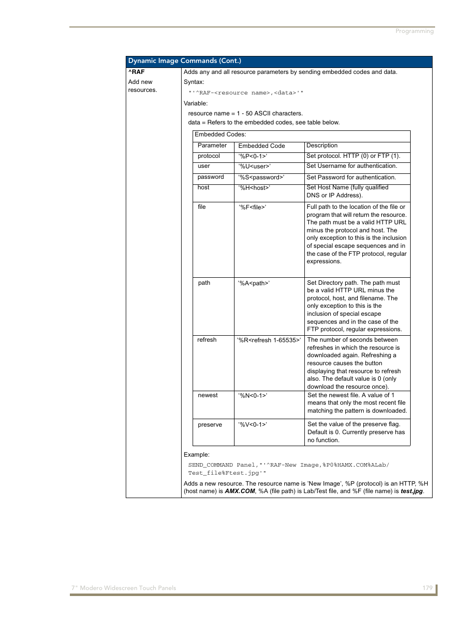 AMX Modero NXD-700Vi User Manual | Page 201 / 234