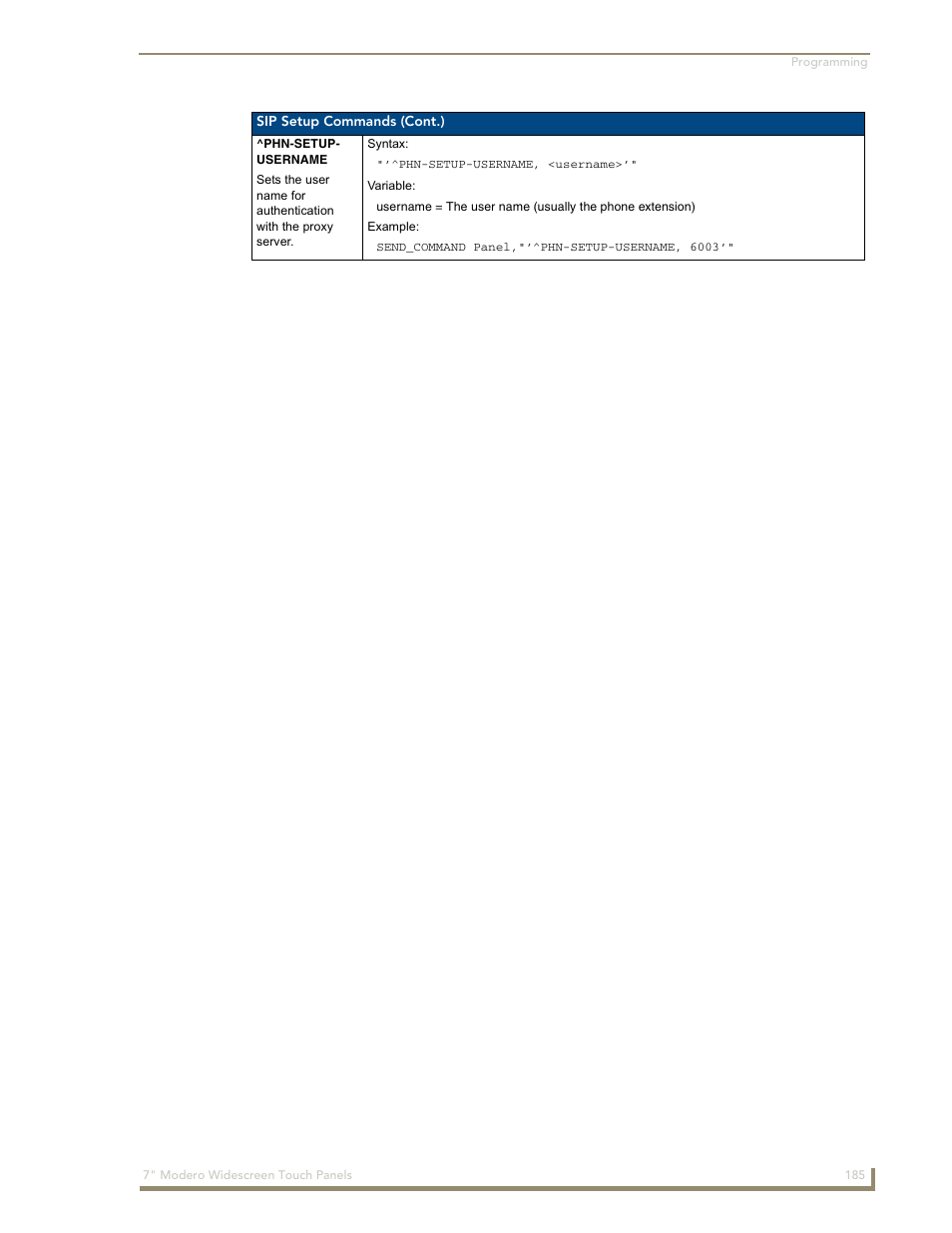 AMX Modero NXD-700Vi User Manual | Page 207 / 234