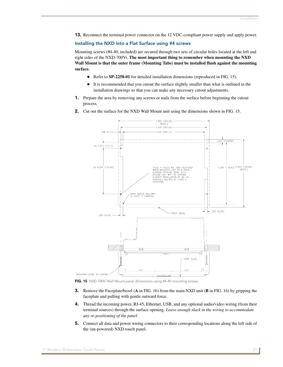 AMX Modero NXD-700Vi User Manual | Page 43 / 234