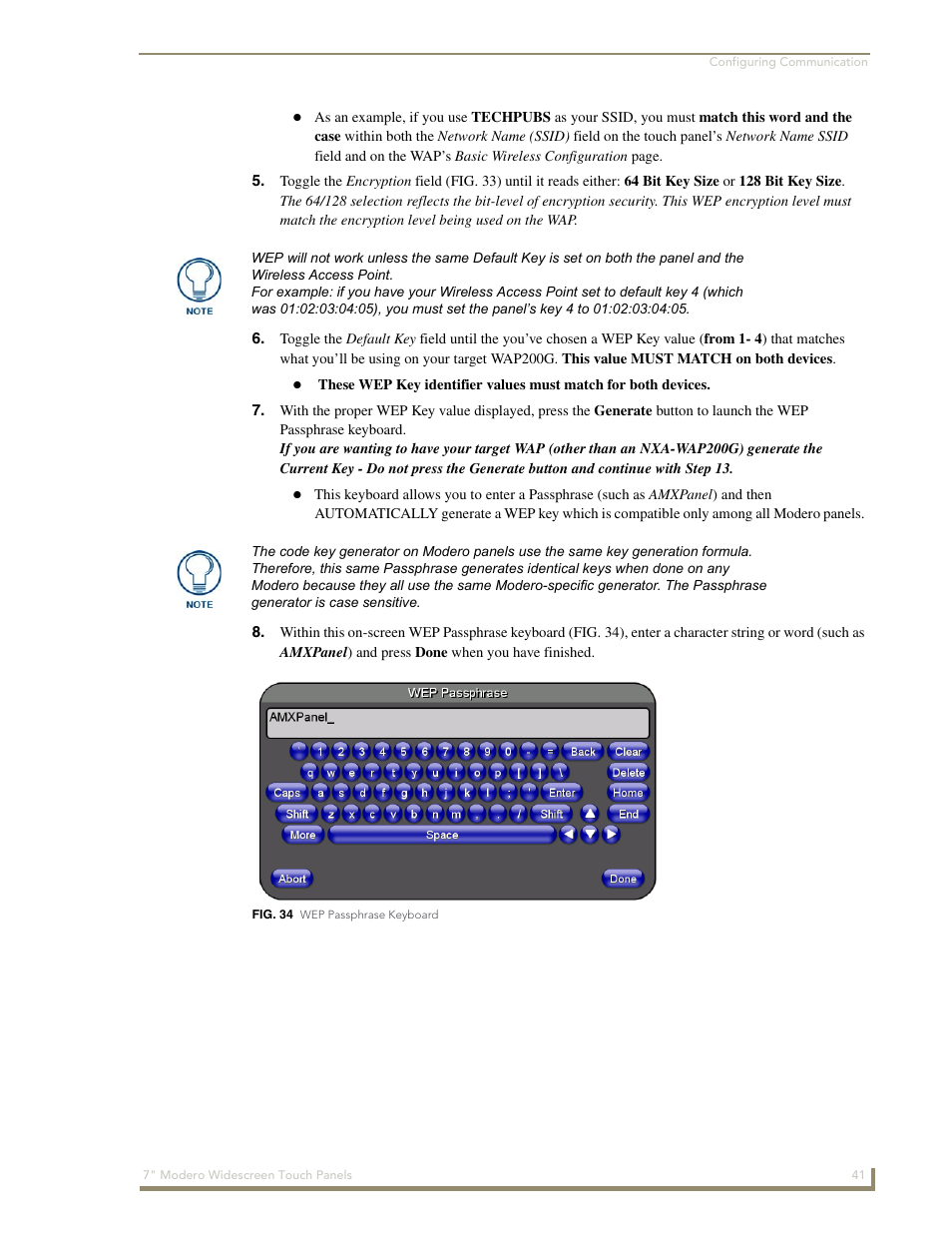 AMX Modero NXD-700Vi User Manual | Page 63 / 234