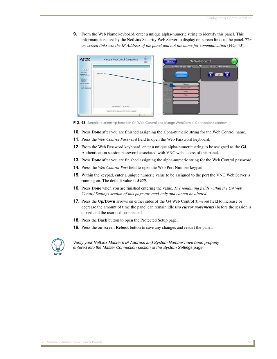 AMX Modero NXD-700Vi User Manual | Page 73 / 234