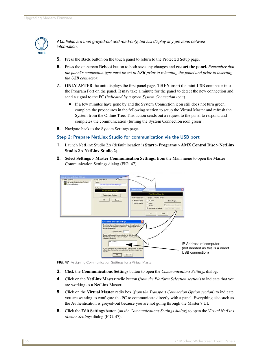 AMX Modero NXD-700Vi User Manual | Page 78 / 234