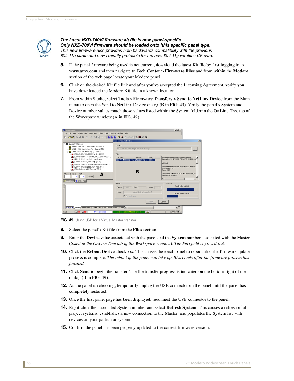 AMX Modero NXD-700Vi User Manual | Page 80 / 234