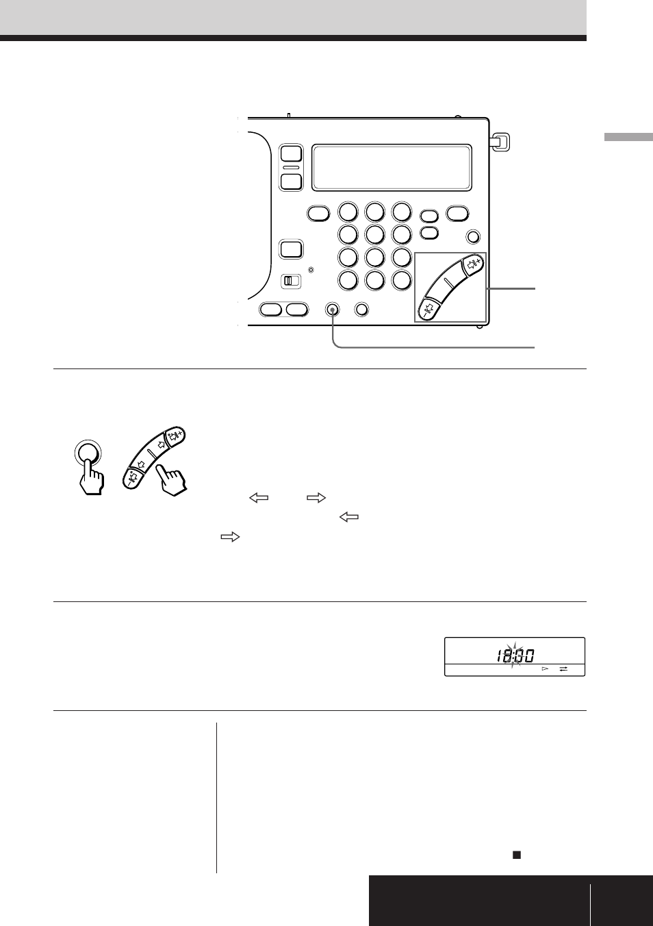 時計を合わせる, Time set, Enter | Hour | Sony ICF-SW1000TS User Manual | Page 5 / 87