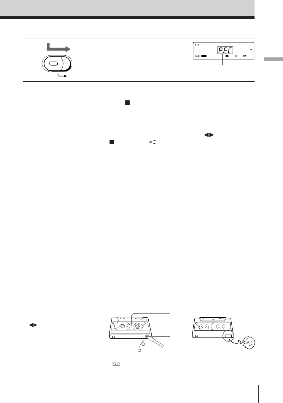 Basic operations 11, Press the red button in the center and slide rec | Sony ICF-SW1000TS User Manual | Page 54 / 87