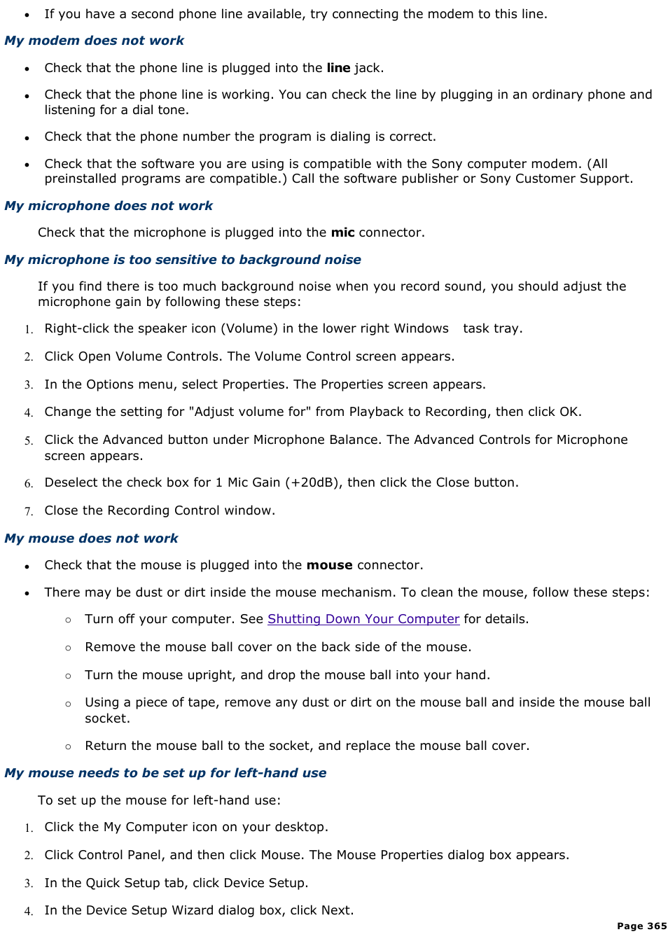 Sony PCV-R539DS User Manual | Page 365 / 586