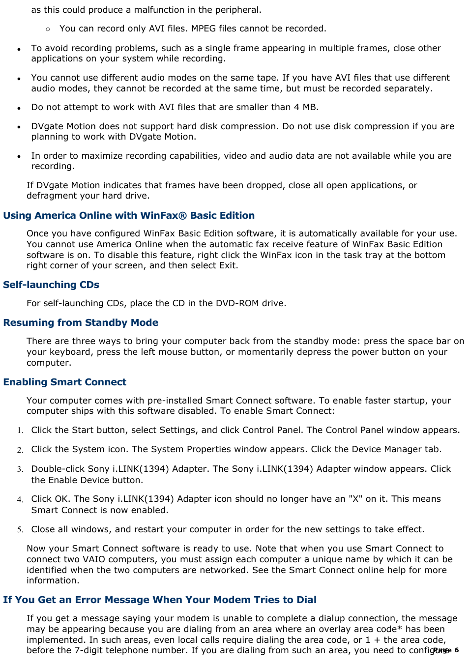 Sony PCV-R539DS User Manual | Page 6 / 586