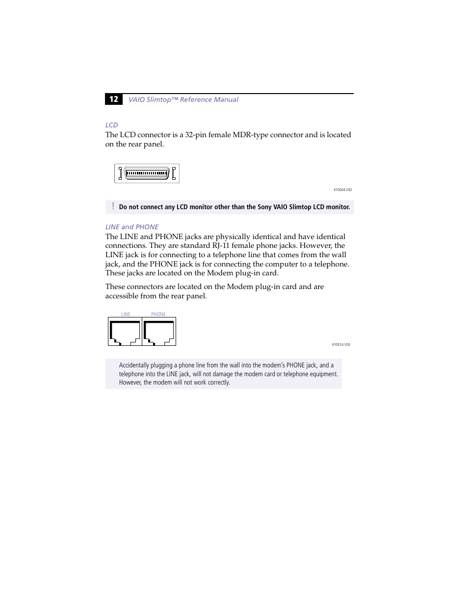 Line and phone | Sony PCV-LX800 User Manual | Page 26 / 110